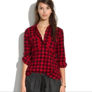 Madewell Ex Boyfriend Plaid Shirt S
